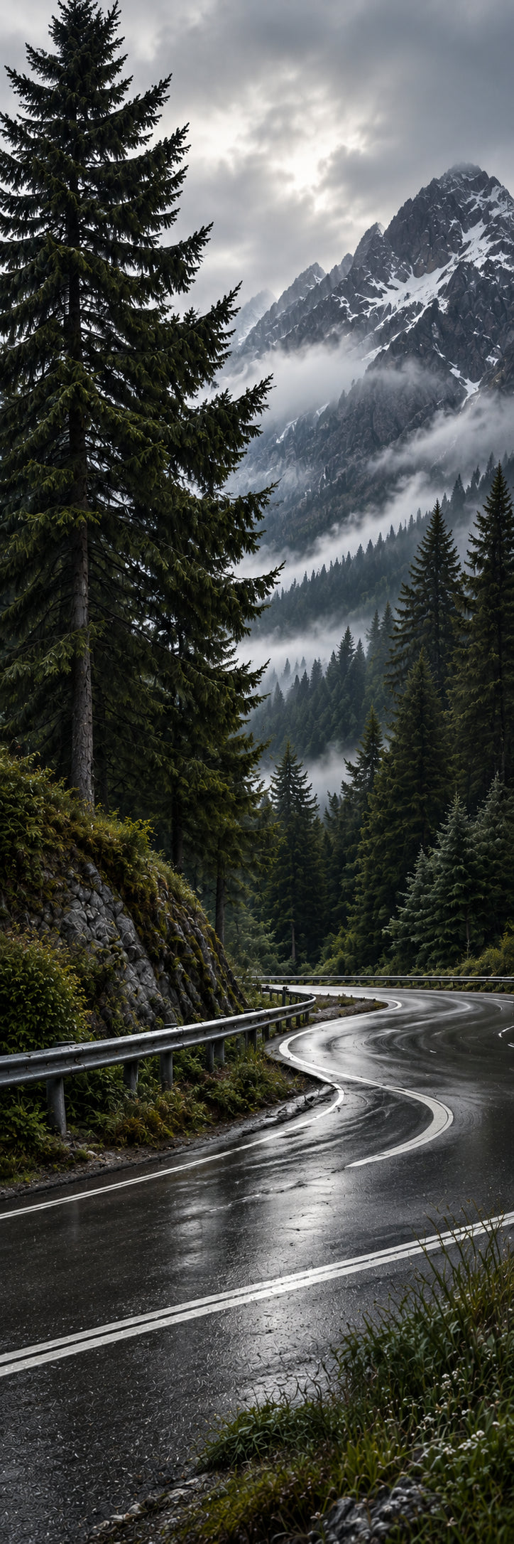 Japanese mountain road